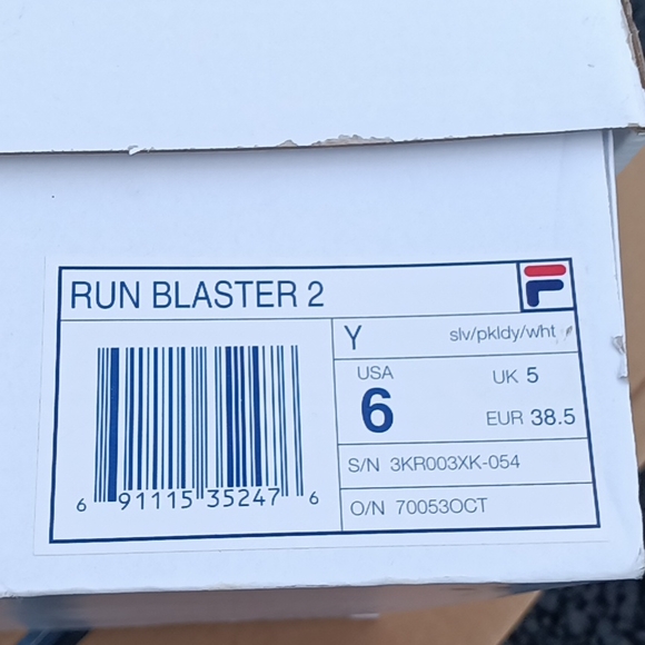 🆕Fila | Run Blaster 2 Athletic Sneakers Size 6 Youth Women's 8 - Picture 15 of 15
